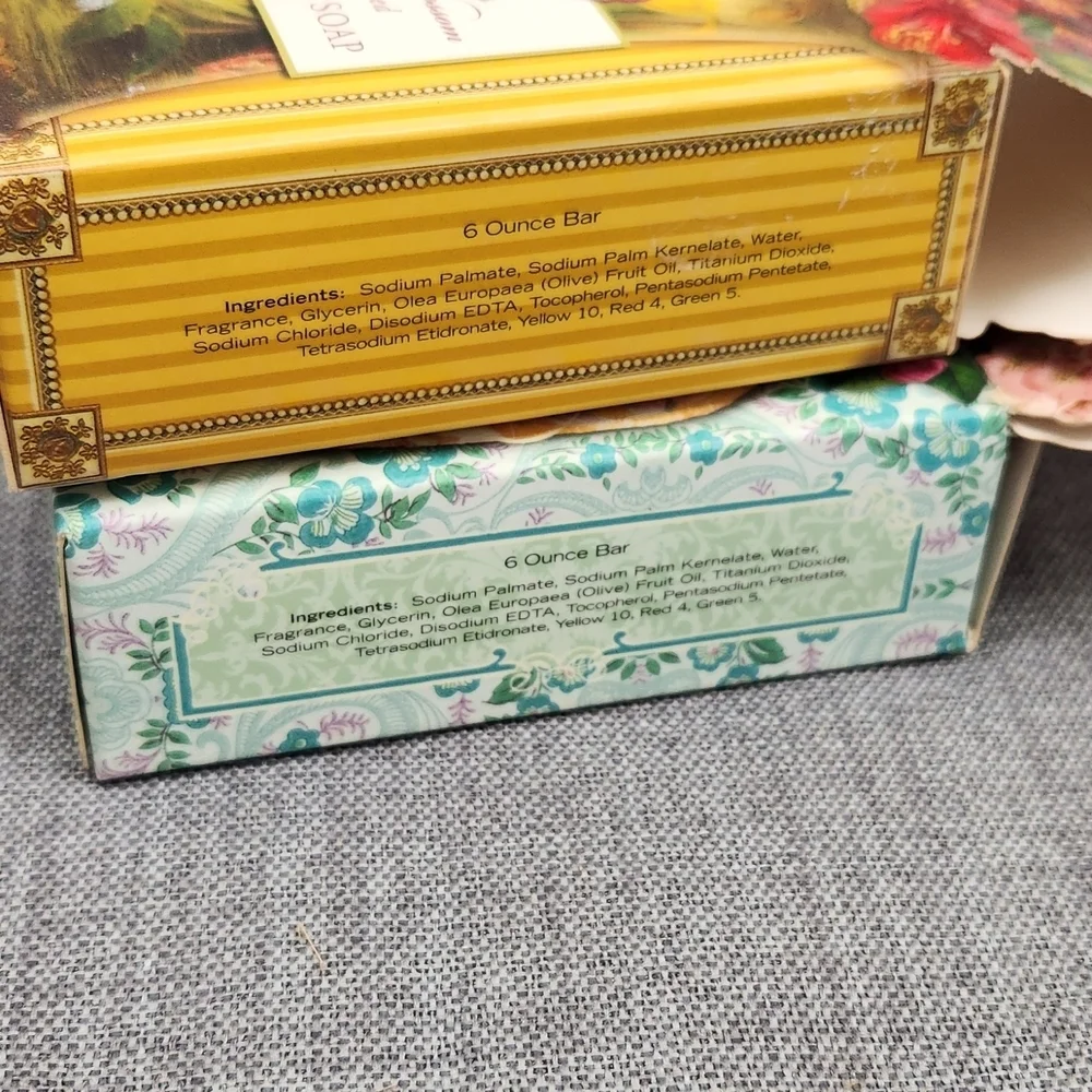 Punch Studio Gifted Line 6 Oz Bars Lot Of 2 Citrus Blossom ,Verbena Scented Bath